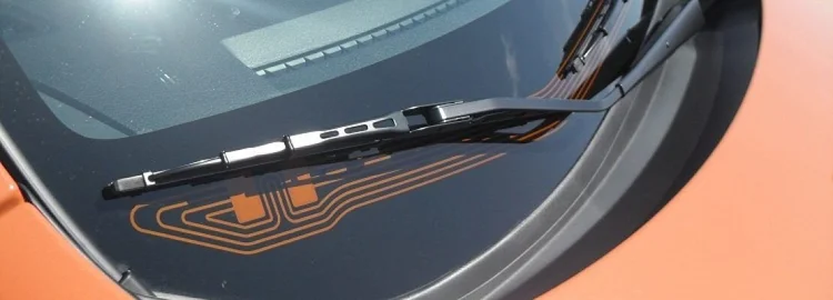 Heated wiper park area