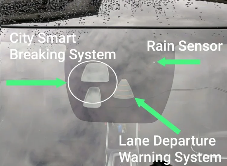 Windshield sensors
